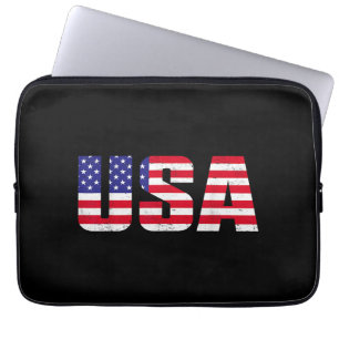 Capa Para Notebook EUA Bandeira Patriótica Americana Para Homens Meni