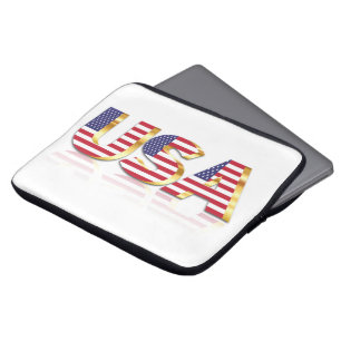 Capa Para Notebook EUA Flag Bolsa de laptop Estados Unidos da América