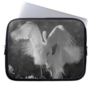 Capa Para Notebook EUA, Flórida, Garça-branca-grande (Ardea alba) inf