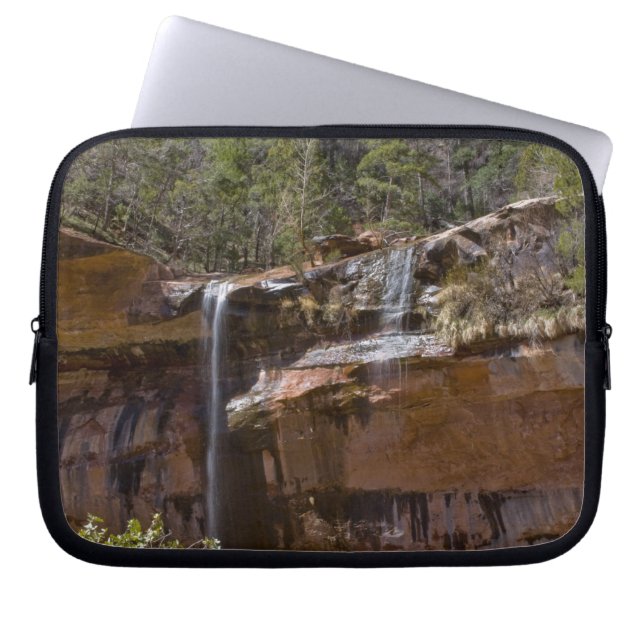 Capa Para Notebook EUA, Utah, Parque Nacional de Zion, Cachoeiras em (Frente)