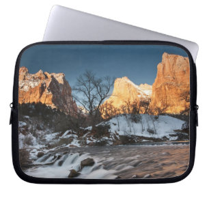 Capa Para Notebook EUA, Utah, Parque Nacional Zion. Nascer do sol na