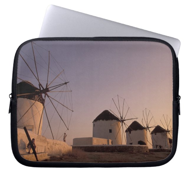 Capa Para Notebook Europa, Grécia, Ilhas Cíclades, Mykonos, (Frente)