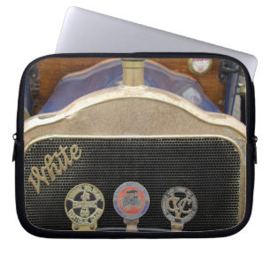 Capa Para Notebook Europa, Irlanda, Dublin. Automóvel antigo, Branco