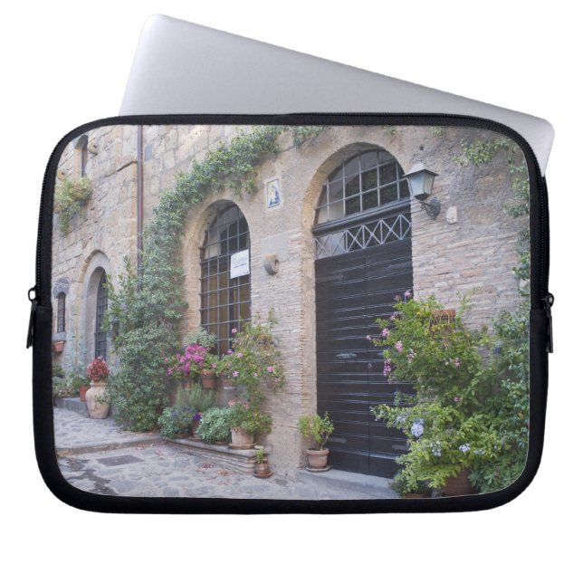 Capa Para Notebook Europa, Itália, Úmbria, Civita, Casa Tradicional (Frente)