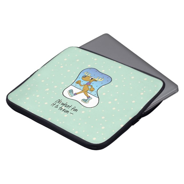 Capa Para Notebook Exercício Corrente de Reindeer Natal (Frente Topo)