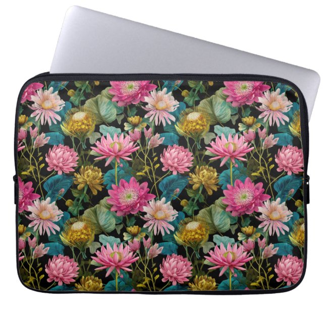 Capa Para Notebook Exotic Floral Pattern BOHO Chic Tropical Leaves  (Frente)