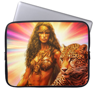 Capa Para Notebook Exotic Woman in Brown Leather Bikini on a 