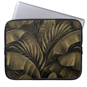 Capa Para Notebook Exótico tropical: Natureza Ouro Grunge