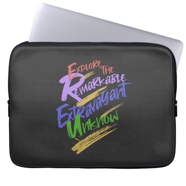 Capa Para Notebook Explore uma citação desconhecida e extraordinária  (Frente)