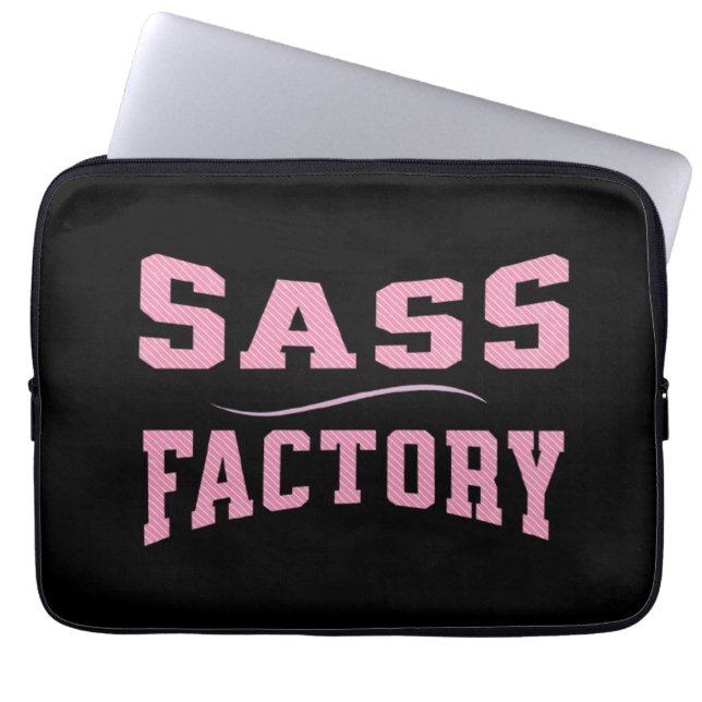 Capa Para Notebook Fábrica de Sass - Divertido (Frente)