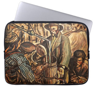 Capa Para Notebook Fabricantes de Moonshine Fazendo Bebida de Uísque