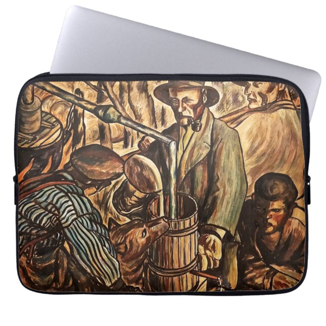 Capa Para Notebook Fabricantes de Moonshine Fazendo Bebida de Uísque  (Frente)