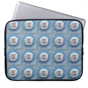 Capa Para Notebook face do sol manga azul