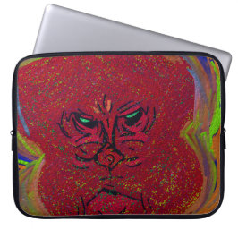 Capa Para Notebook Face of a Flame Laptop Sleeve