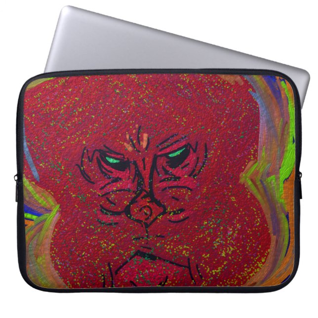 Capa Para Notebook Face of a Flame Laptop Sleeve (Frente)