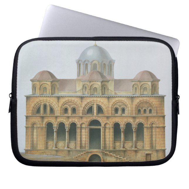 Capa Para Notebook Fachada de Mefa Dzamissi, a igreja de St. Theodor (Frente)