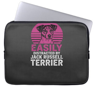 Capa Para Notebook Facilmente Distraído Por Jack Russell Terrier