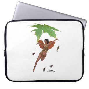 Capa Para Notebook Fada Gelada Com Bolsa de laptop De Asas Marrons