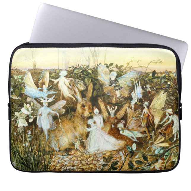 Capa Para Notebook Fadas e Coelho (Frente)