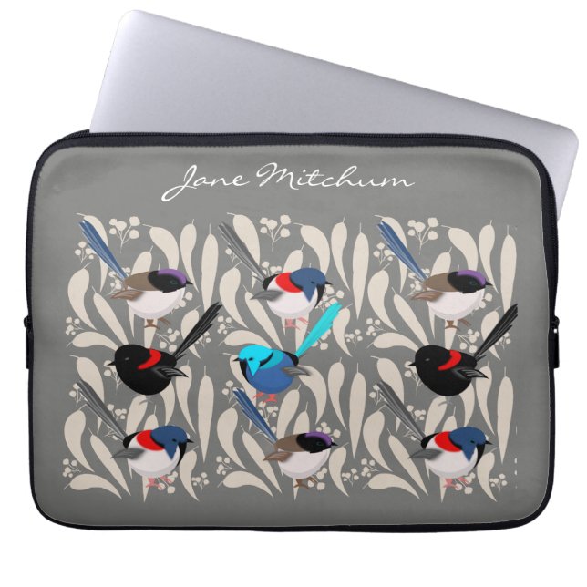 Capa Para Notebook Fairy Wrens (Frente)