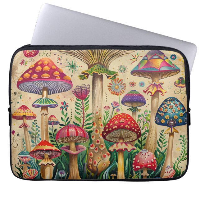 Capa Para Notebook Fairytale Mushroom (Frente)