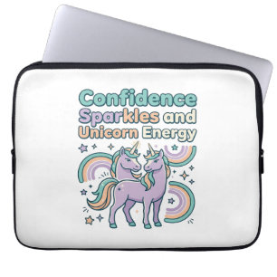Capa Para Notebook Faísca de Confiança de Unicórnio e Tratamento de E