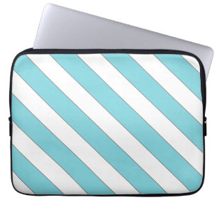 Capa Para Notebook faixa diagonal azul claro