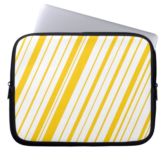Capa Para Notebook Faixa Diagonal ~ Dourada (Frente)