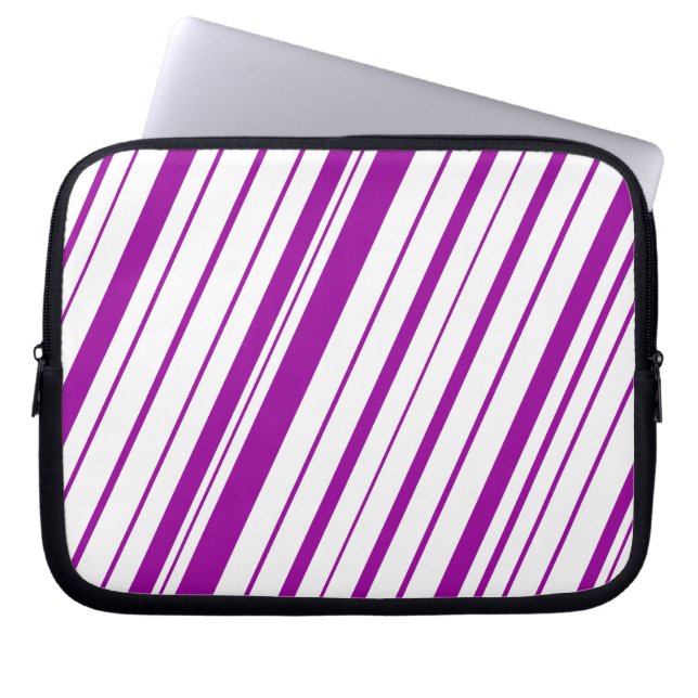 Capa Para Notebook Faixa Diagonal ~ Púrpura (Frente)