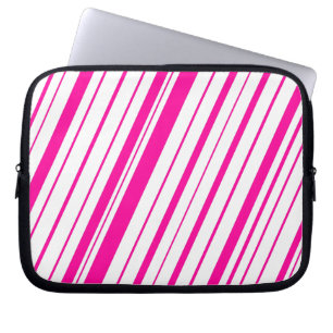 Capa Para Notebook Faixa Diagonal ~ Rosa Quente