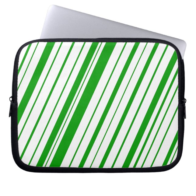 Capa Para Notebook Faixa Diagonal ~ Verde (Frente)