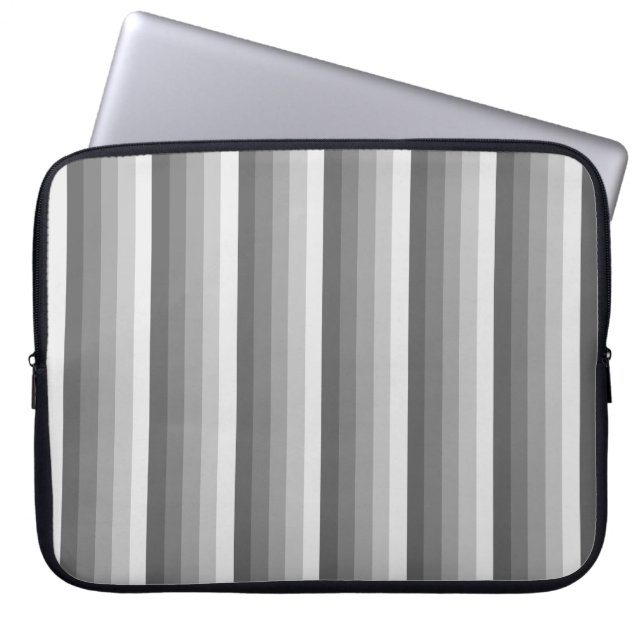 Capa Para Notebook faixas de sombra cinza (Frente)