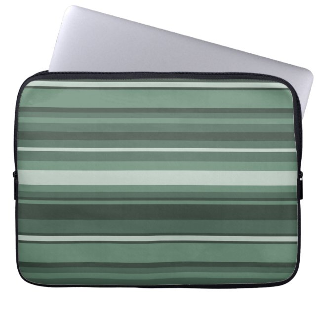 Capa Para Notebook faixas verdes de sábado (Frente)