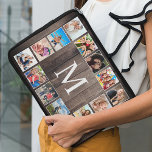 Capa Para Notebook Família Farmhouse Rustic Farmhouse de Colagem de F<br><div class="desc">Crie sua própria bolsa de laptop personalizada de 14 fotos com suas imagens personalizadas em um fundo de prancha de madeira ao estilo da fazenda rústica. A design também apresenta seu monograma. Adicione suas fotos,  designs ou trabalhos de arte favoritos para criar algo realmente único.</div>