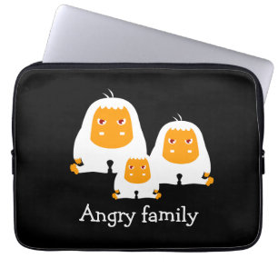 Capa Para Notebook Família irritada Macacos design T Shirt