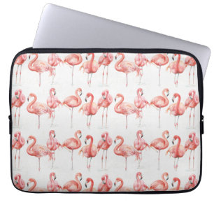 Capa Para Notebook Família tropical de   dos flamingos