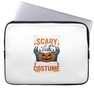 Capa Para Notebook Fantasia Assustadora de Halloween Abóbora Bruxa Ch