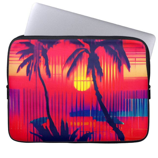 Capa Para Notebook Fantasía de Fuga Tropical (Frente)