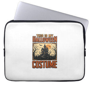 Capa Para Notebook Fantasia de Halloween Casa Assombrada Camisa Vinta