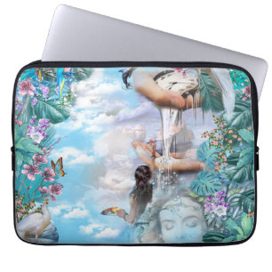 Capa Para Notebook Fantasia de Surrealismo Tropical