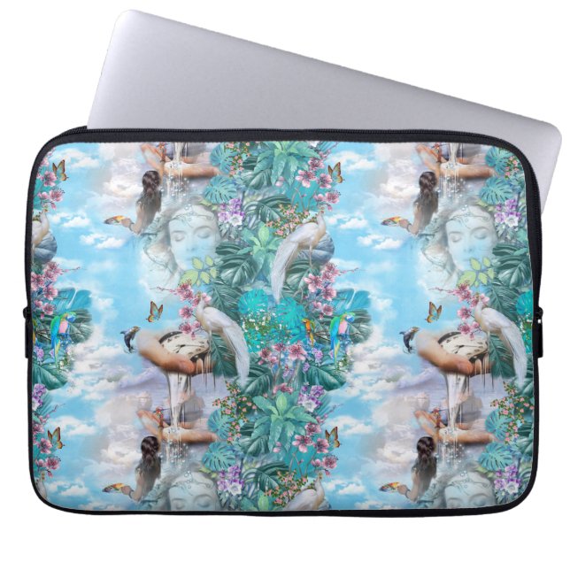 Capa Para Notebook Fantasia de Surrealismo Tropical (Frente)