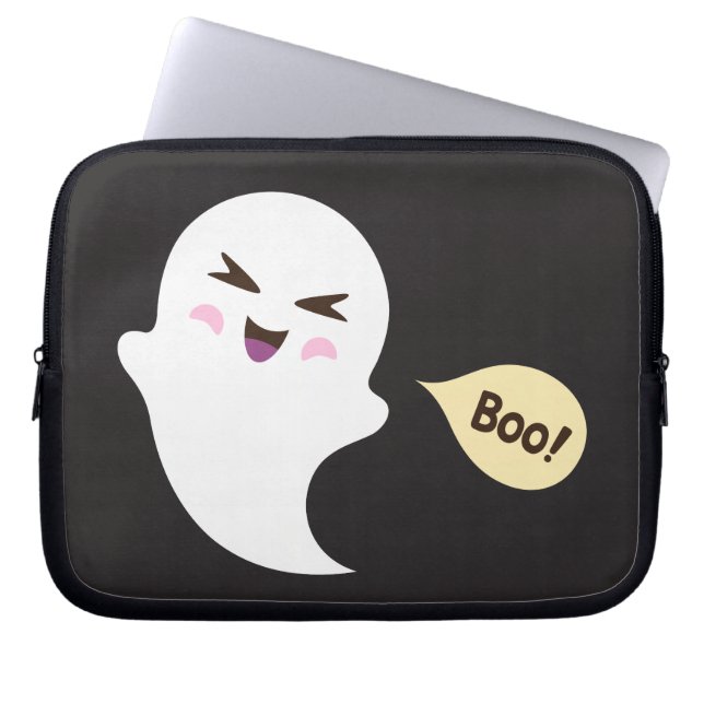 Capa Para Notebook Fantasma de desenho animado e fofo de kawaii dizen (Frente)