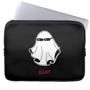 Capa Para Notebook Fantasma legal com óculos escuros pretos e Cobrir