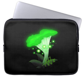 Capa Para Notebook Fantasy Chanterelle Glossudo Cogumelo Verde