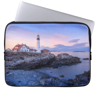 Capa Para Notebook Faróis   Cabo Elizabeth, Maine