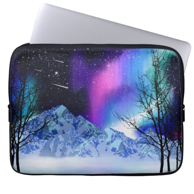 Capa Para Notebook Faróis de inverno (Frente)