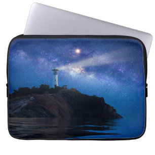 Capa Para Notebook Faróis   Farol de Starry Night