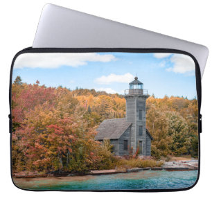 Capa Para Notebook Faróis   Grand Island East Channel Light