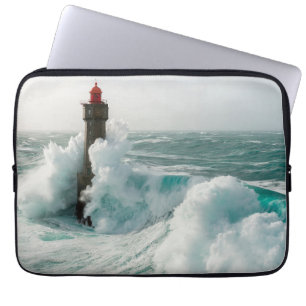 Capa Para Notebook Faróis Jument Lighthouse Ouessant França