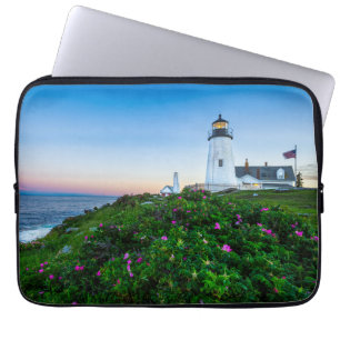 Capa Para Notebook Faróis   Ponto Lighthouse Bristol Maine